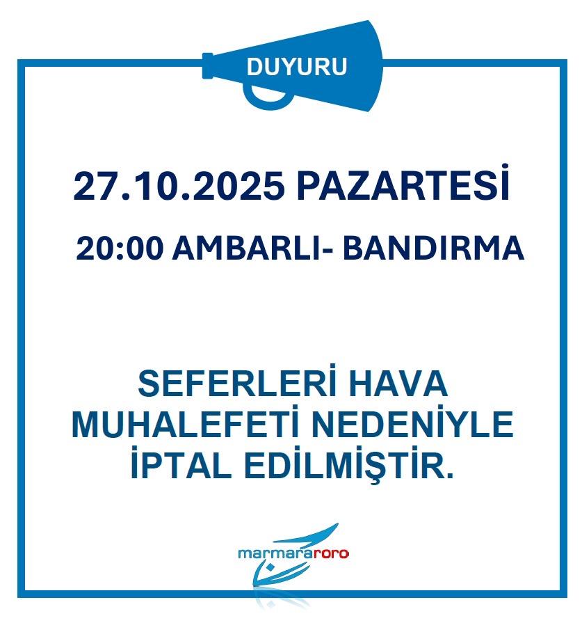marmara roro seferler