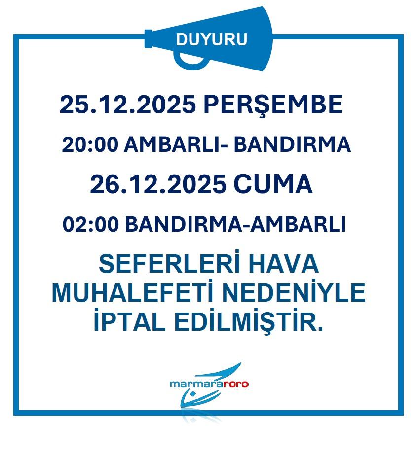 marmara roro seferler 