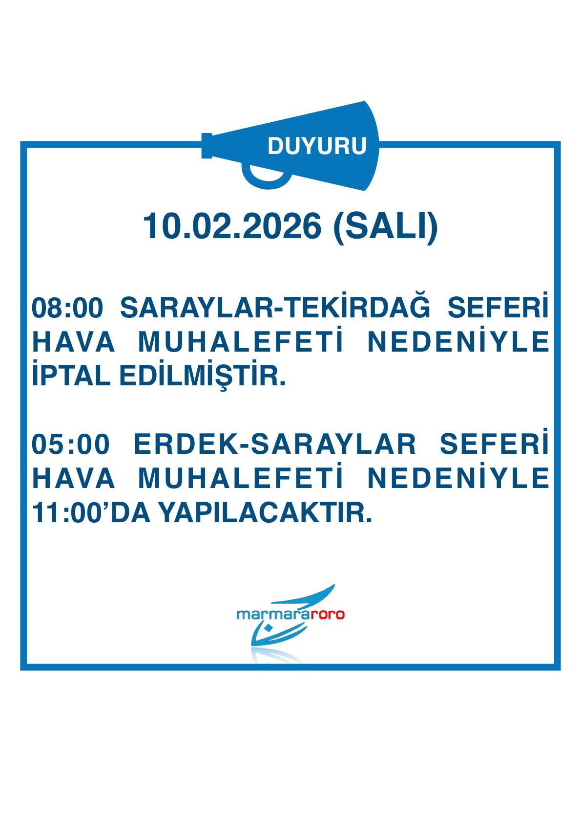 marmara roro seferler 