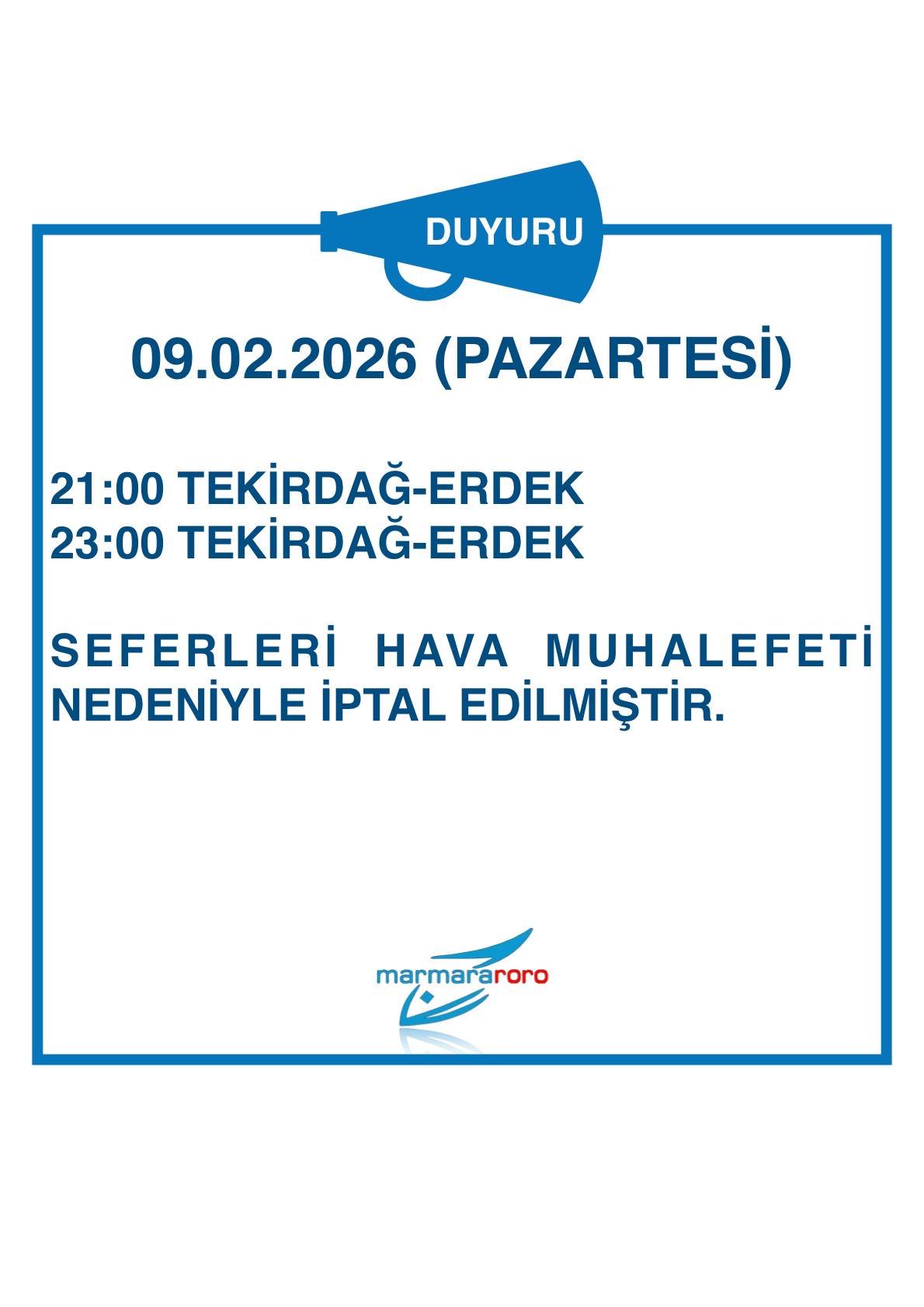 marmara roro seferler 