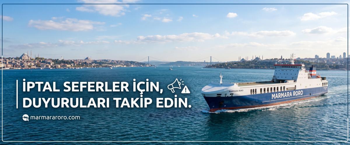 İptal seferler için, duyurularımızı takip edin.