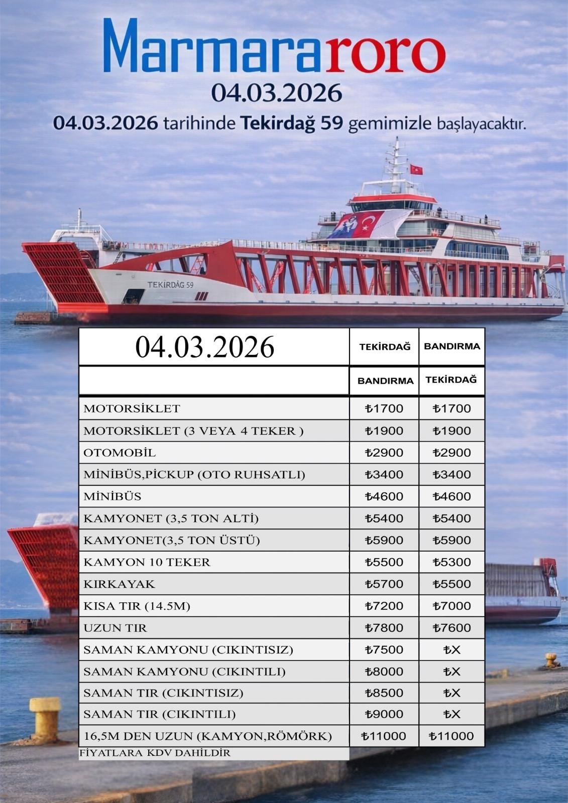 marmara roro seferler 